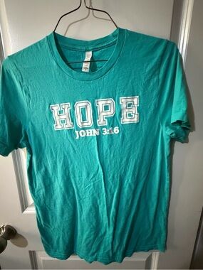 Hope John 3:16 Graphic Tee - Teal